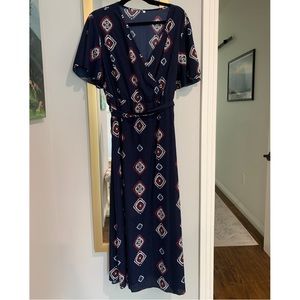 Midi Aztec Print Dress